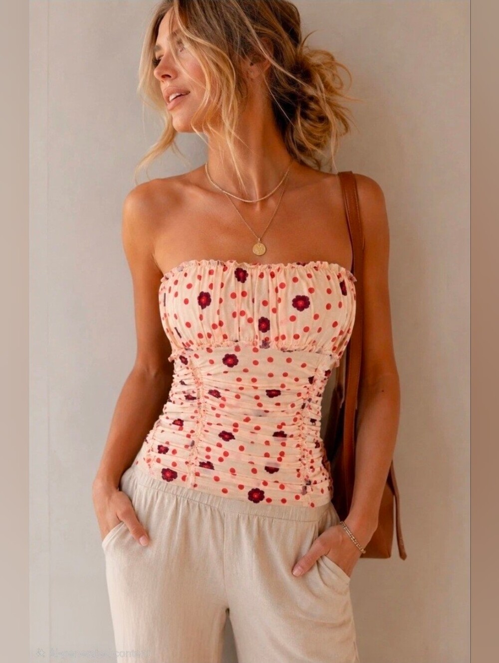 Free People Scottie Printed Tube Top